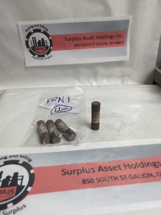 Used COOPER BUSSMANN,FRN1,FUSETRON 1 AMP FUSE LOT OF 4 PRE-OWNED