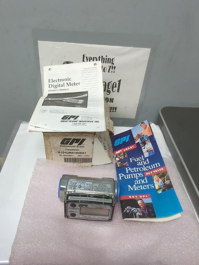 GPI ,A104GMA100NA1 ,ELECTRONIC DIGITAL FLOWMETER NOS