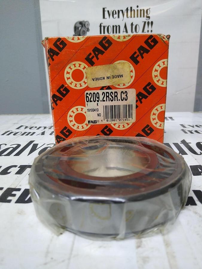 Used Fag,6209-2RSR-C3,Deep Groove Ball Bearing NOS