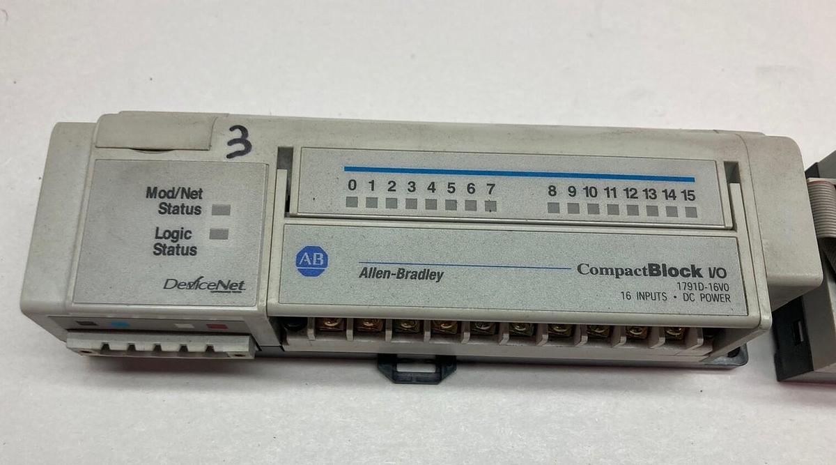 Used Allen-Bradley,1791D-16V0/1791D-0V16PX,Compact Block
