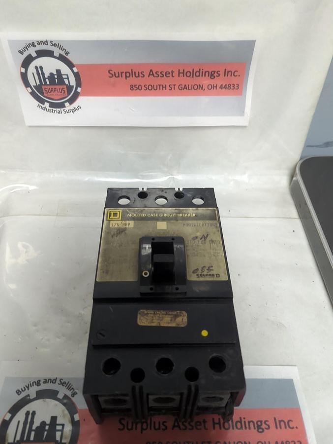 Used SQUARE D,KAL36175,CIRCUIT BREAKER 3-POLE 175 AMP PRE-OWNED
