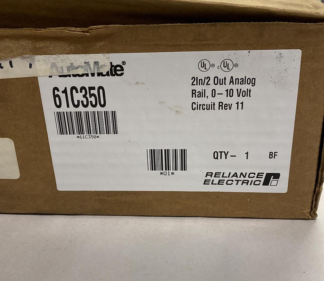 Reliance,61C350,Automate Analog Rail 0 To 10V IN/OUT NOS