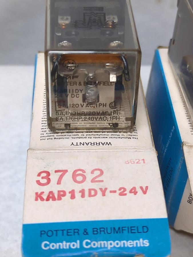 POTTER & BRUMFIELD,KAP11DY-24V,GENERAL PURPOSE RELAY LOT OF 5 NOS