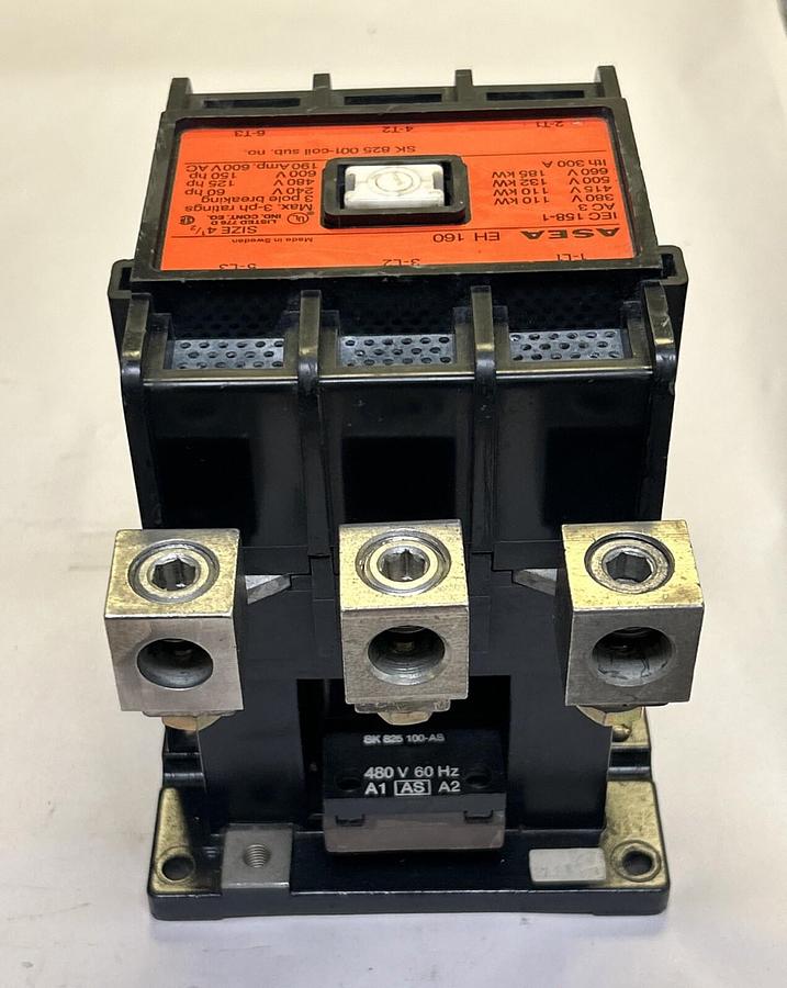 Used ABB,EH160,CONTACTOR SIZE 4-1/2 190A 600V