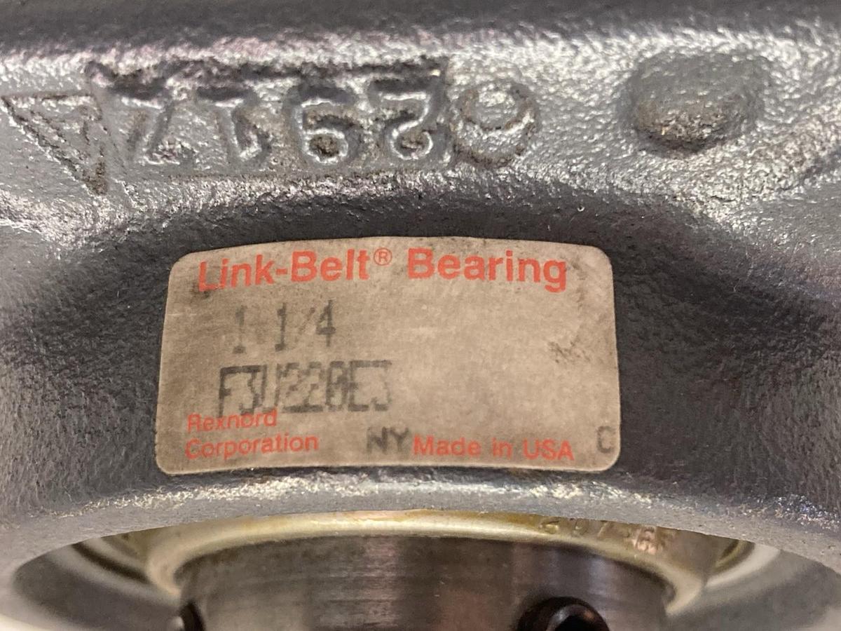 Used Link-Belt,F3U220E3,4-Bolt Flange Bearing 1-1/4 Inch Bore