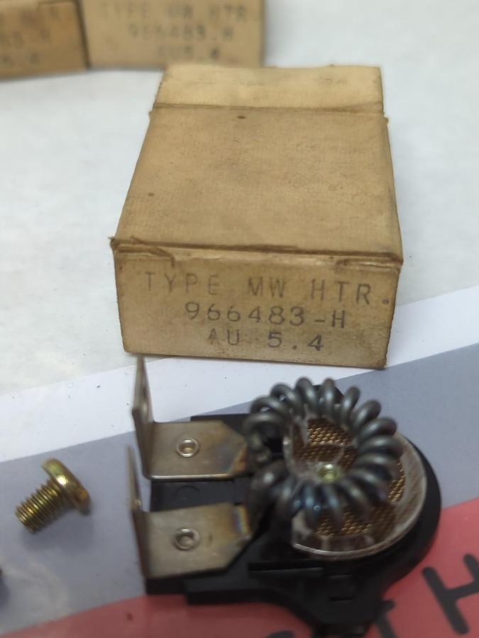 WESTINGHOUSE,966-483-H,TYPE MW OVERLOAD THERMAL HEATER RELAY LOT OF 4 NOS