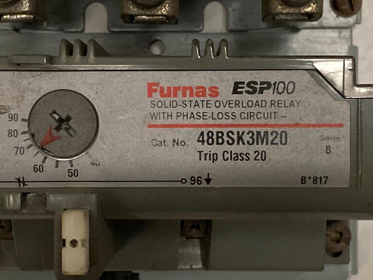 Used Furnas,48BSK3M20 ESP100,Motor Starter with 14HS+32A Overload Relay