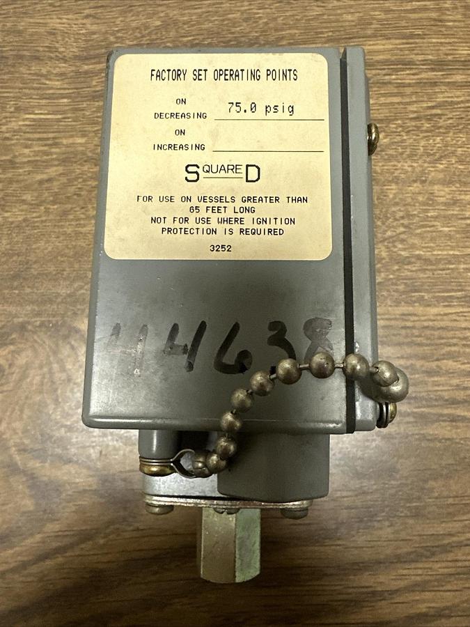 Square D,GAW-25,Pressure Switch