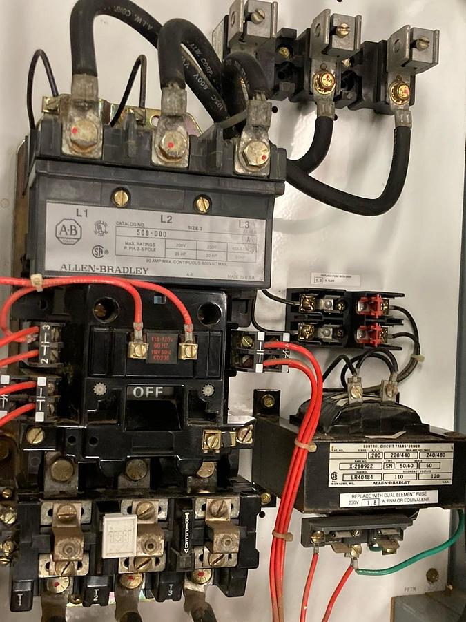 Used Allen-Bradley,2112B,Size 3 Fused Starter MCC Bucket 3-Phase 60Hz 480V 32 Inch