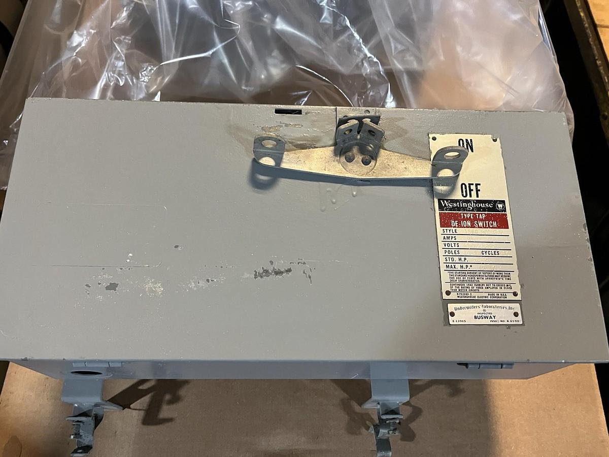 Used Westinghouse,TAP,BUSWAY BUS PLUG 30AMP 480/277V 3PH 456D-905-G06