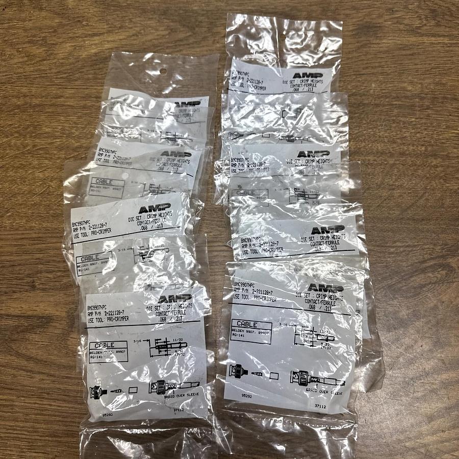 Used AMP,2-221128-7,Replacement Connector Kit LOT of 8