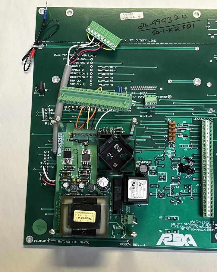 Used REXA,D95574,CONTROL CIRCUIT BOARD