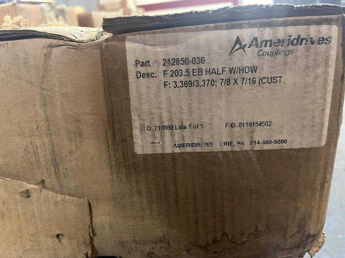 AMERIDRIVE,212850-36,F 203.5 EB HALF W/HDW F3.369/3.370 7/8 7/16