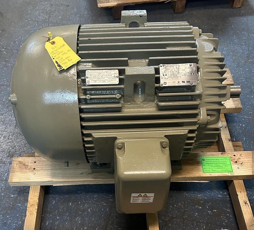 Used GENERAL ELECTRIC,5KS365SAA118D12,MOTOR 75HP 460V 3575 RPM 3PH 365TS FRAME