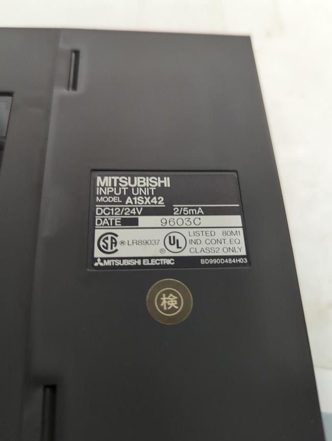 Used MITSUBISHI,A1SX42,INPUT UNIT MODULE PRE-OWNED