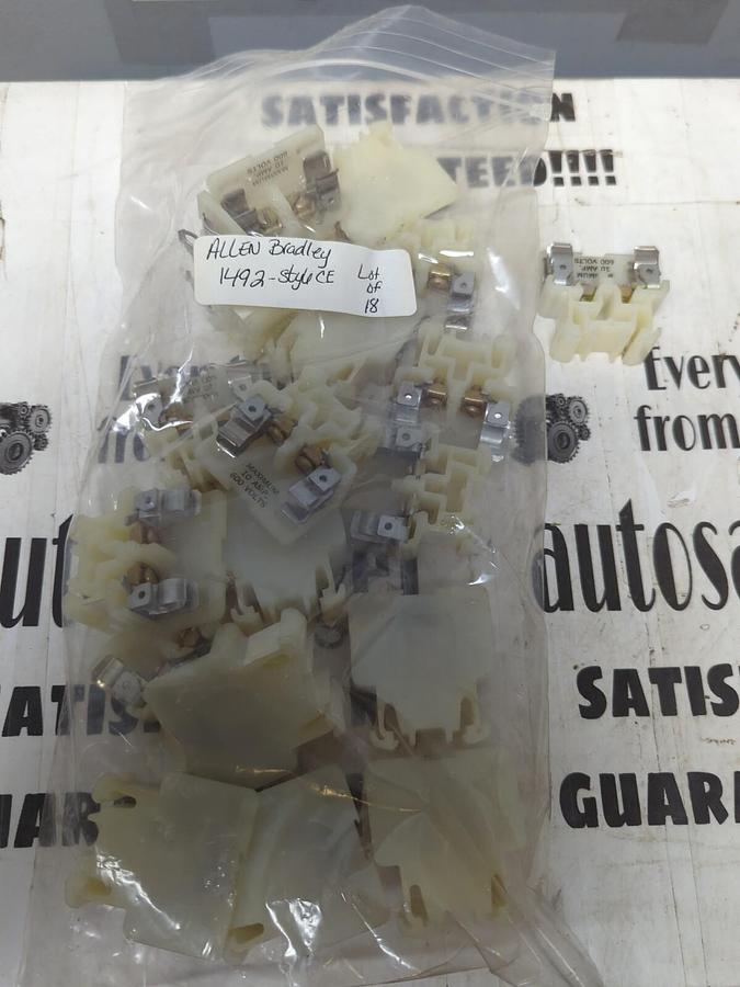 ALLEN BRADLEY,1492,STYLE CE TERMINAL BLOCK LOT OF  18 NOS