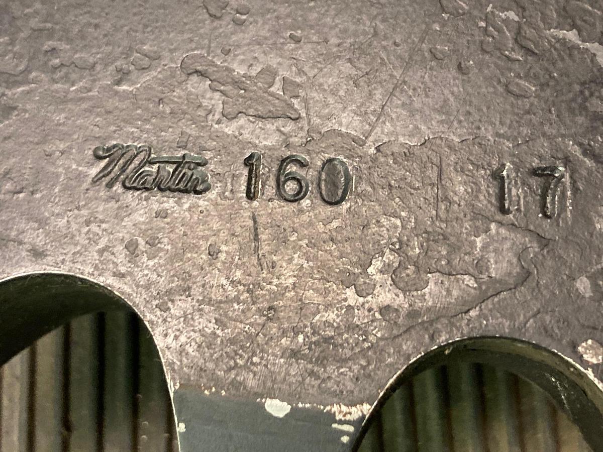 Used Martin,160BTB17H,Bushing Bore Roller Chain Sproket