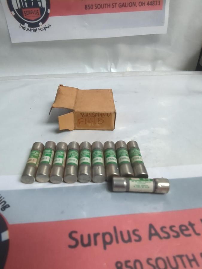 COOPER BUSSMANN,FNM5,FUSETRON 5 AMP FUSES BOX OF 10 NOS