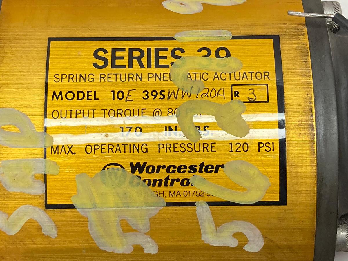 Used Flowserve,10E39SWW120A-R3,Series 39 Pneumatic Actuator Valve