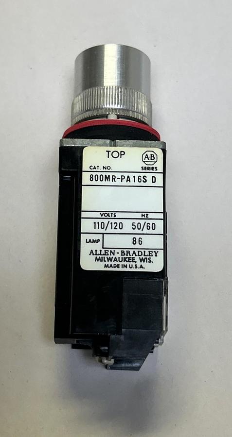 ALLEN BRADLEY,800MR-PA16GAS,ILLUMINATED PUSH BUTTON NOS