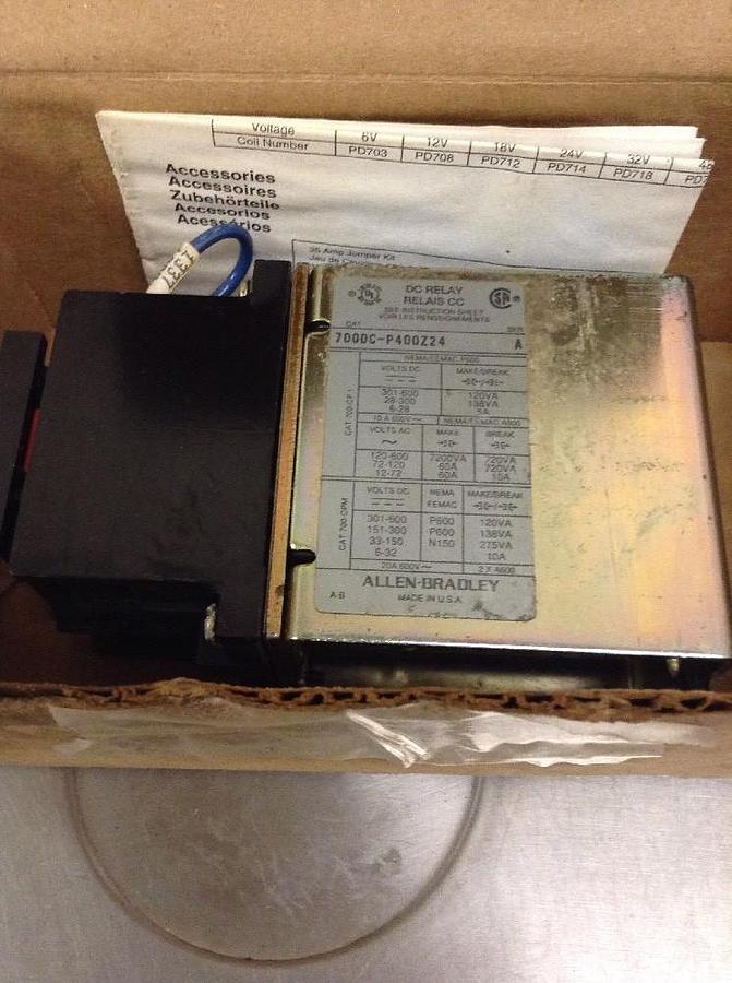Used Allen-Bradley,700DC-P400Z24,Type P Control Relay