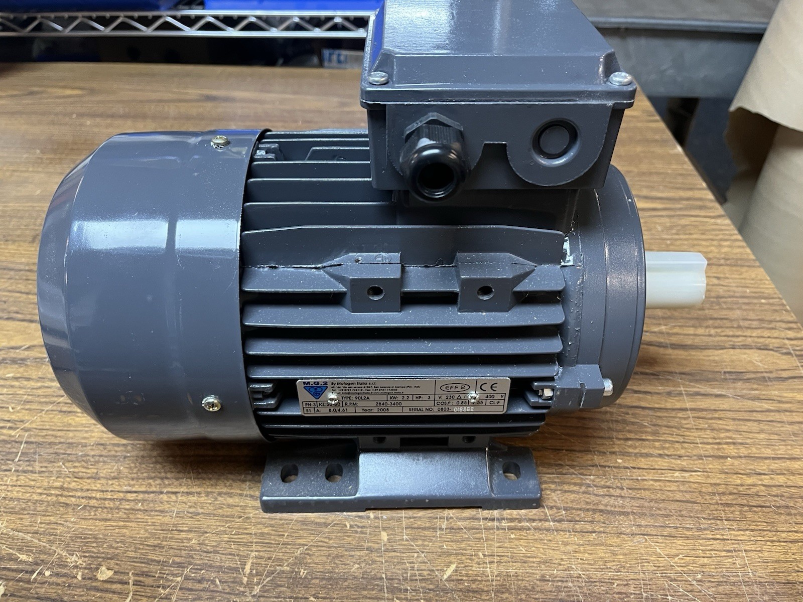 MG2 MOTOGEN,90L2A,MOTOR 3HP 230/400V 2840-3400RPM 3PH