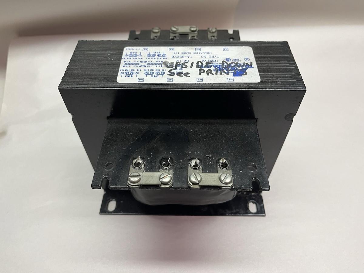 Used ACME,TA-83220,CONTROL TRANSFORMER 1KVA PRI 240X480V SEC 120X240V