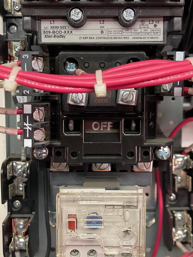 Used Allen-Bradley,2100 2112,Size 1 Fused MCC 12 Inch Starter Bucket