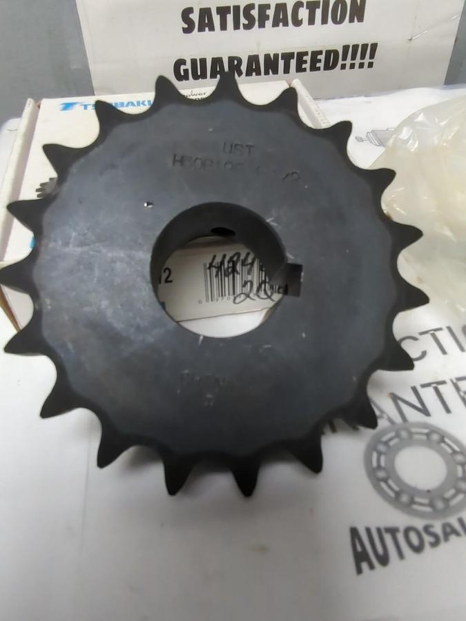 TSUBAKI,H60B19F-1-1/2,ROLLER SPROCKET 19 TEETH WITH KEYWAY