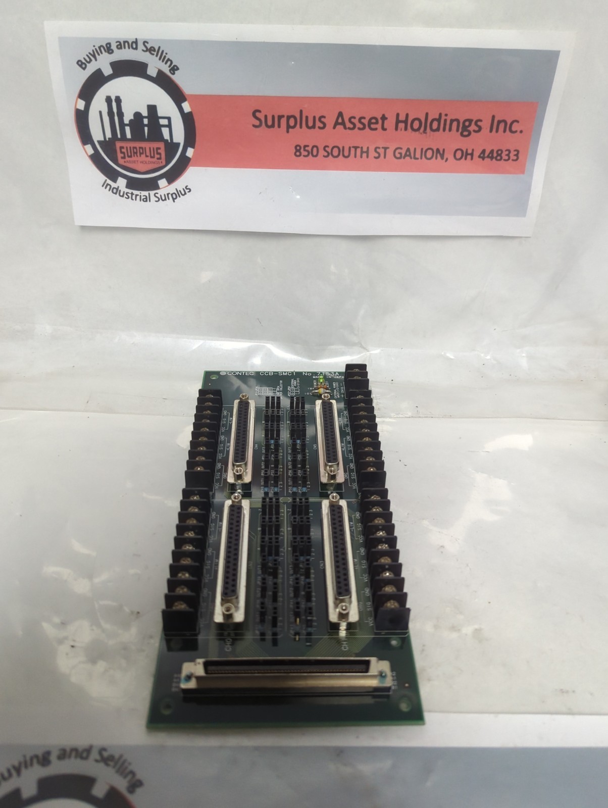 Used CONTEC,CCBSMC1,CONTROL BOARD NO. 7153A PRE-OWNED