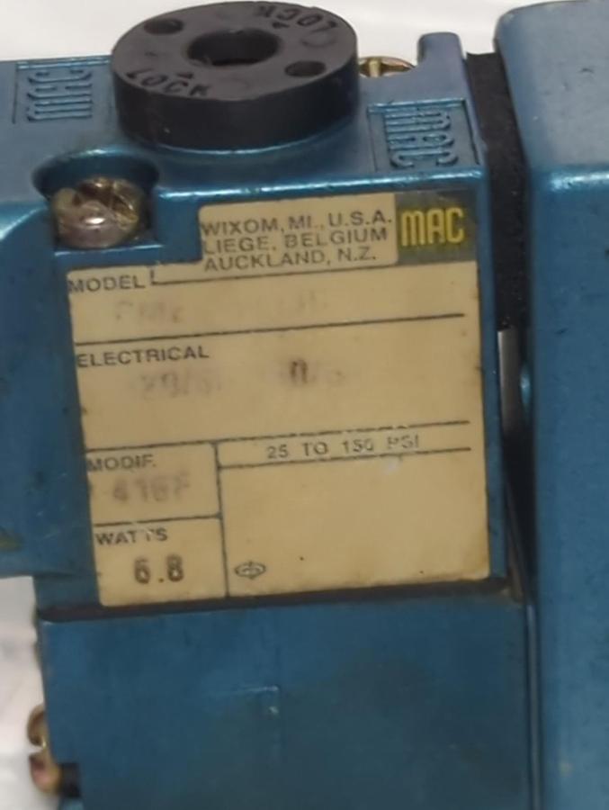Used MAC,MV-A1C-A111-PM-111JC,SOLENOID VALVE PRE-OWNED