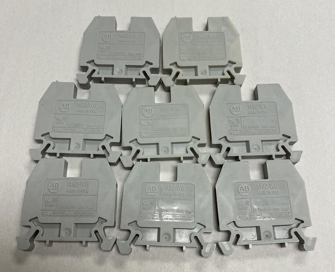 Allen-Bradley,1492-W6,Terminal Blocks Lot Of 8