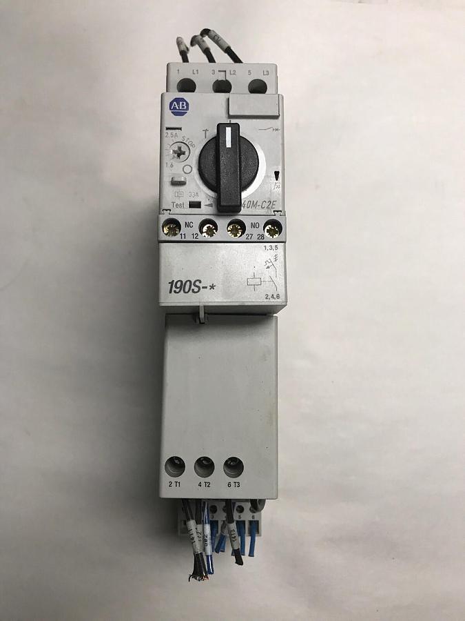 Used Allen Bradley,190S-ANDJ2-CB25R,Compact starter Series B