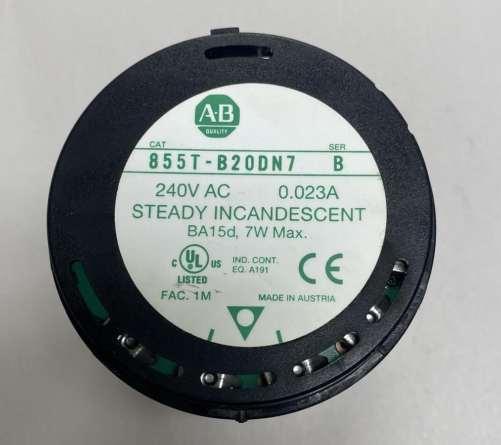 Used Allen-Bradley,855T-B20DN7,White Stack Light