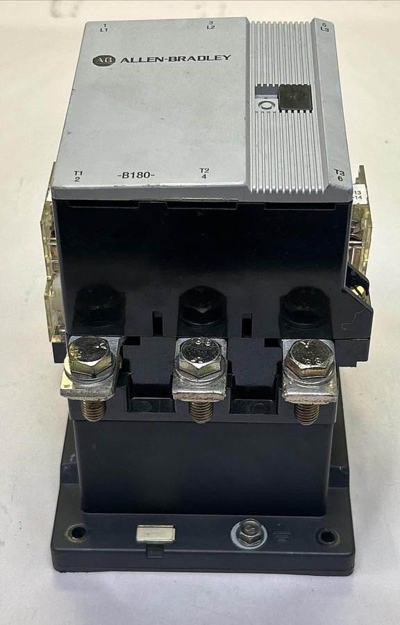 Used ALLEN BRADLEY,100-B180ND3,CONTACTOR 180AMP 150HP 3 PHASE 110/120V COIL