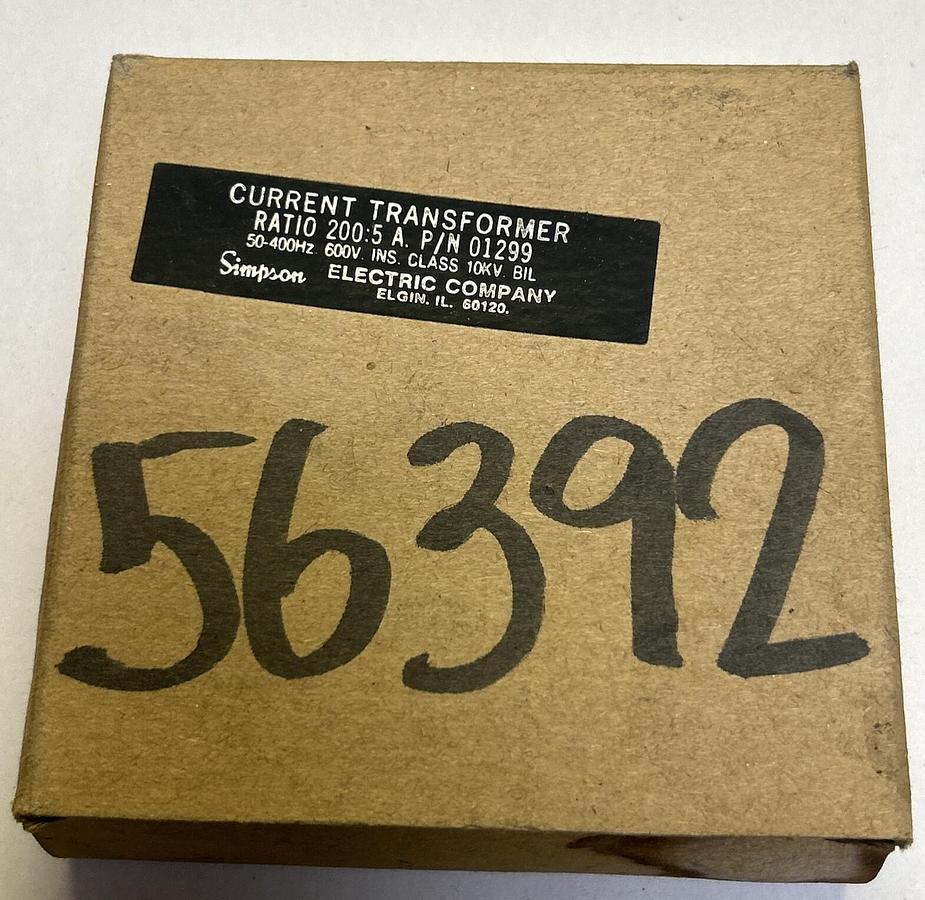 SIMPSON,01299,CURRENT TRANSFORMER NOS