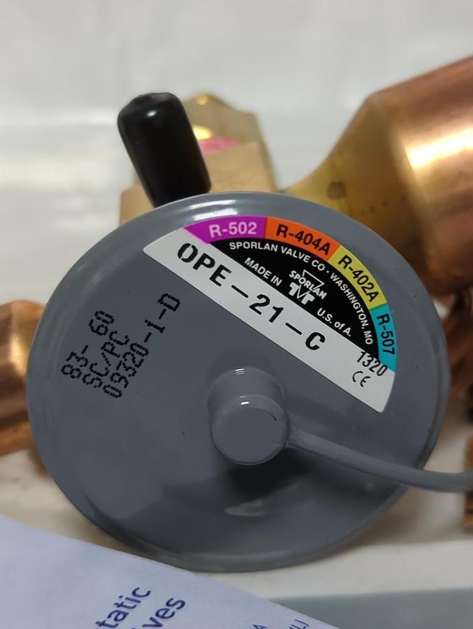 SPORLAN,OPE-21-C,THERMOPLASTIC EXPANSION VALVE 7X11 ODF 5FT NOS