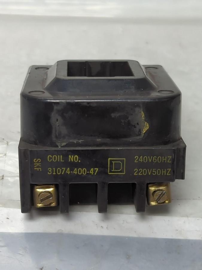Used SQUARE D,31074-400-47,MAGNETIC COIL 240/220V 60/50HZ PRE-OWNED