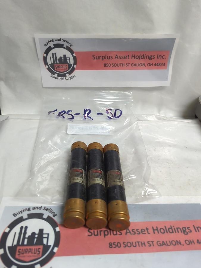 Used COOPER BUSSMANN,FRS-R-50,FUSETRON 50 AMP FUSE LOT OF 3 PRE-OWNED
