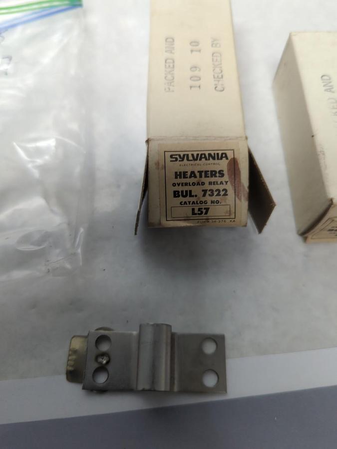 SYLVANIA,L57,OVERLOAD HEATER ELEMENT LOT OF 2 NOS