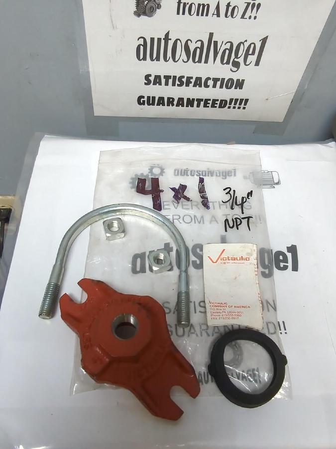 VICTAULIC,STYLE 921,4 IN X1 IN 3/4 INCH NPT MECHANICAL OUTLET NOS