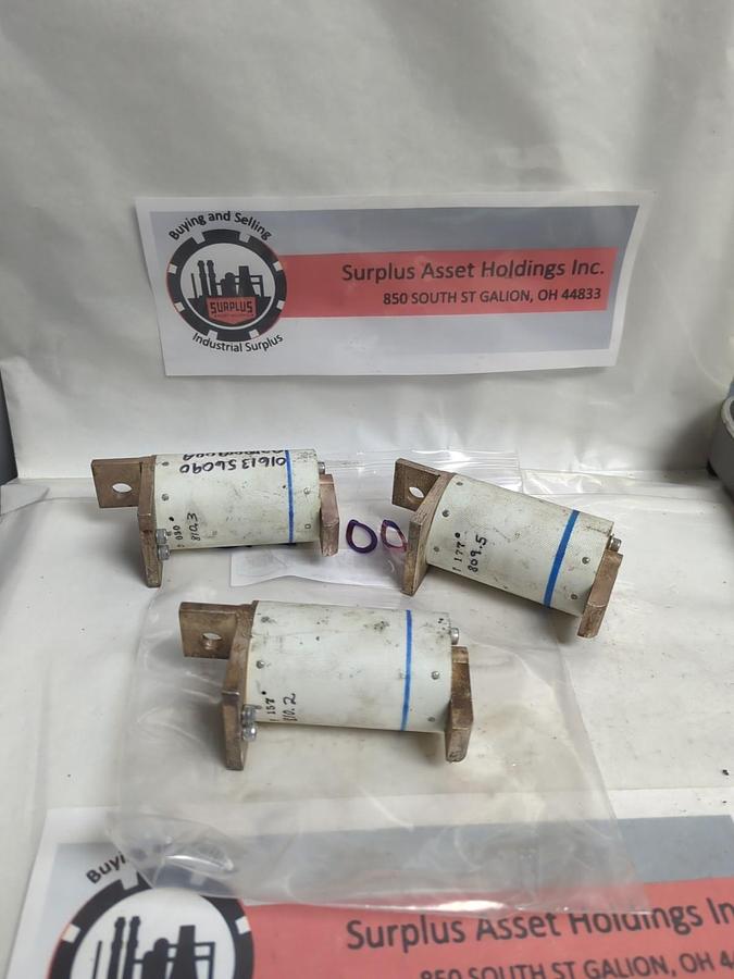 Used FERRAZ,A075ARF670C1G,PROTISTOR FUSE 670 AMP LOT OF 3 PRE-OWNED