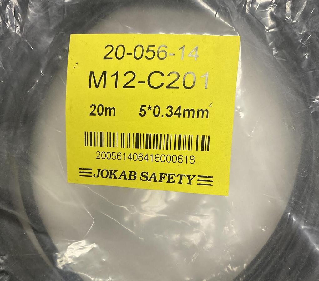 Used JOKAB SAFETY,20-056-14 / M12-C201 20M, CABLE NEW