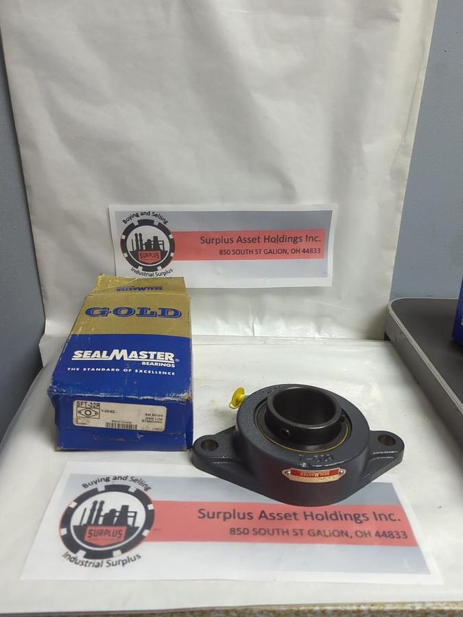 SEALMASTER,SFT-32R,2-BOLT FLANGE MOUNT BEARING 2 INCH BORE NOS