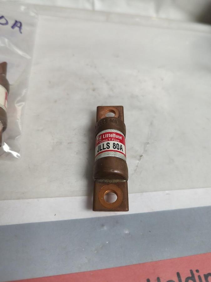 Used LITTELFUSE,JLLS80A,CLASS T FUSE 80 AMP LOT OF 3 PRE-OWNED