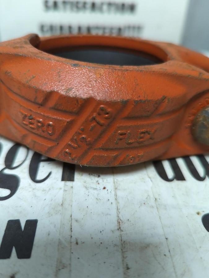 ZERO-FLEX,2-1/2 INCH 73,STYLE 07 CLAMP COUPLING WITH GASKET NOS