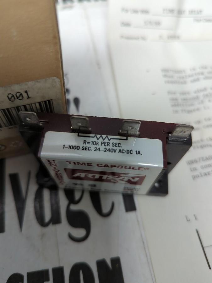 REPLACEMENT COMPONENTS DIVISION,HN 67ZA 001,ARTISAN TIME CAPSULE NOS