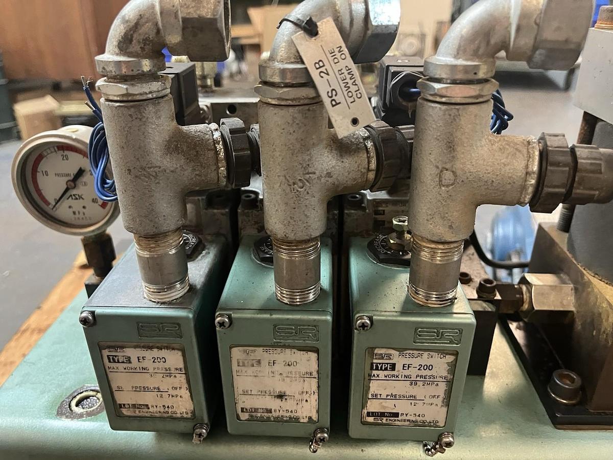 Used SR ENGINEERING,HU3-3SR-100-15-A1,HYDRAULIC PUMP PACK SR100-15-A1