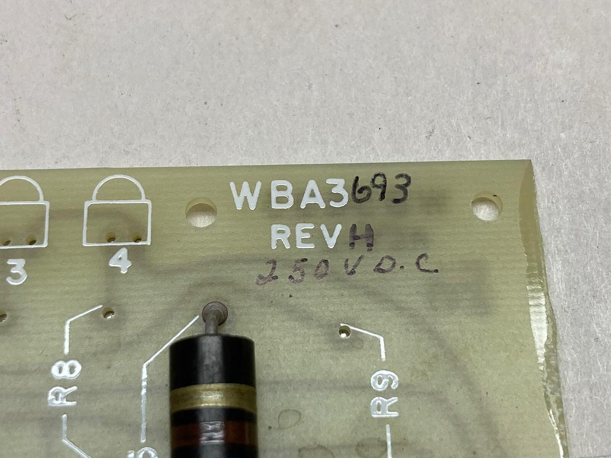 Used Femco,WBA3693,Reciever Logic Circuit Board Rev H 250VDC