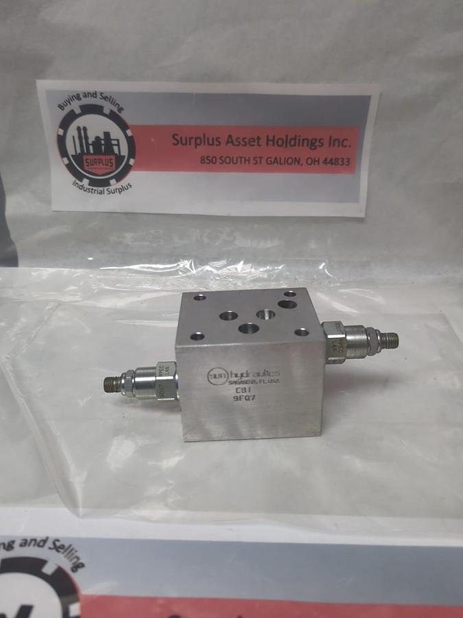 Used SUN HYDRAULICS,9FQ7,MANIFOLD VALVE PRE-OWNED